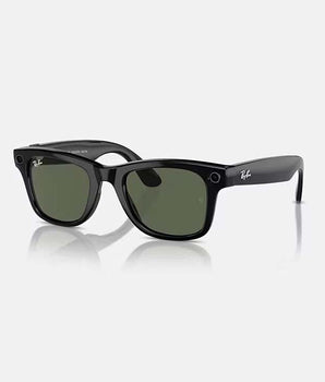 RAY-BAN | META WAYFARER | SHINY | Black / G15 Green