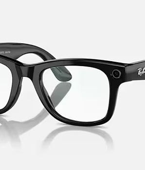 RAY-BAN | META WAYFARER | Clear with blue-violet light filter