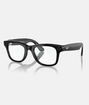 RAY-BAN | META WAYFARER | Clear with blue-violet light filter