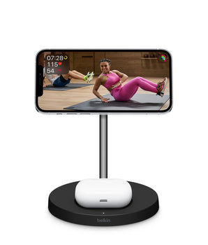 Belkin BOOST↑CHARGE™ PRO 2-in-1 Wireless Charger Stand with MagSafe