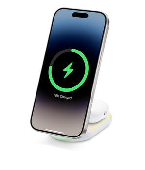Belkin BoostCharge 2-in-1 Magnetic Foldable Charger - Iridescent