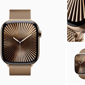 Apple Watch Series 10 |  Titanium(Comes with GPS + Cellular) |Gold
